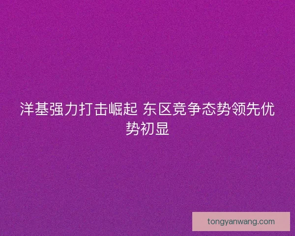 洋基强力打击崛起 东区竞争态势领先优势初显